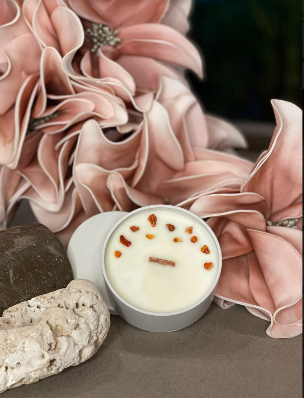 Functional Fragrance Candles, Crystal and Reiki (5oz tin)