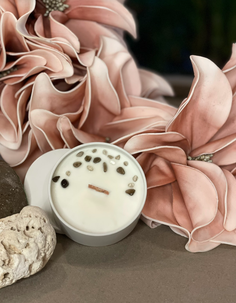 Functional Fragrance Candles, Crystal and Reiki (5oz tin)